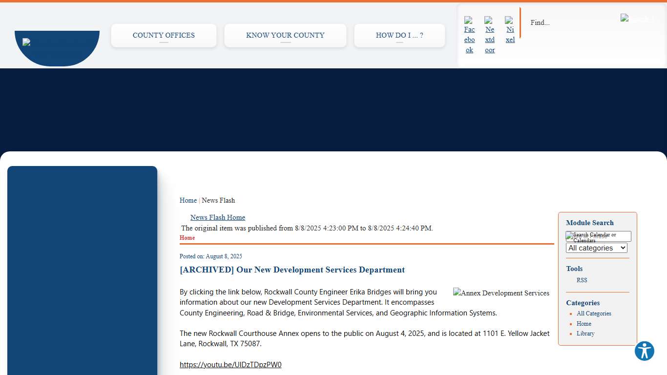 News Flash • Rockwall County, TX • CivicEngage
