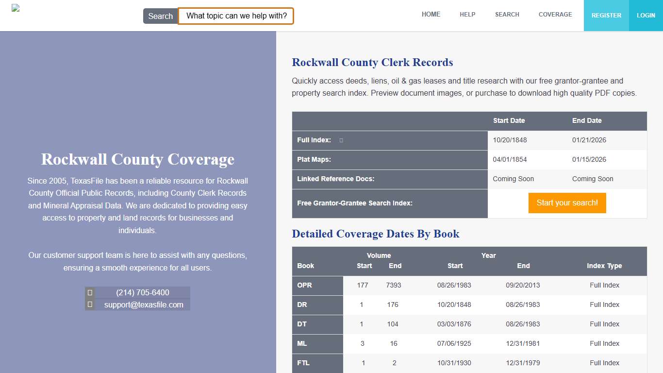 Rockwall County Clerk Official Public Records TexasFile